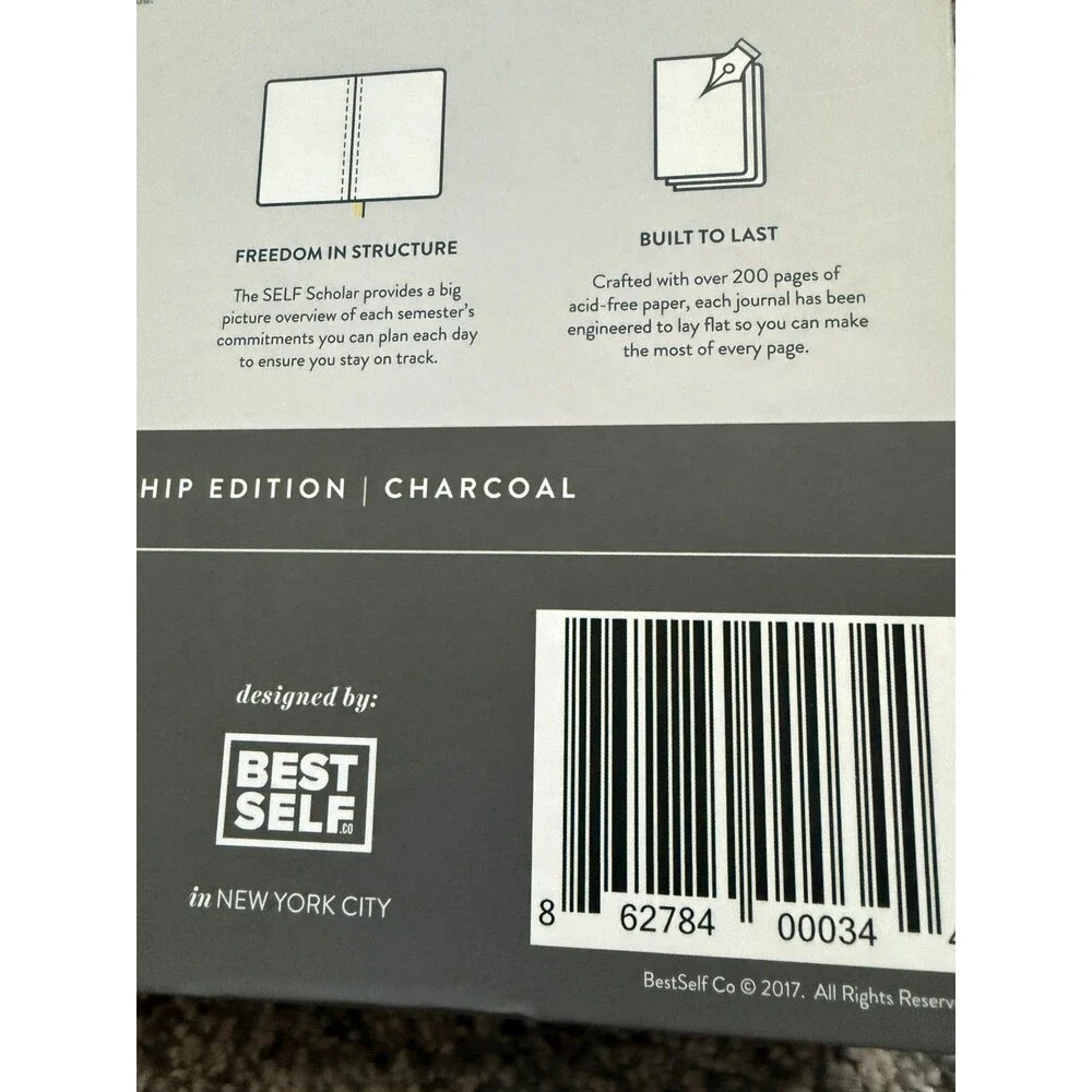 Bestself Co. Self Journal Boxed Charcoal Flagship Edition - Unused